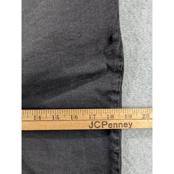 Pilcro and the Letterpress Jeans Size 31 Black Crop Flared Cuffs Studs Boho - Picture 6 of 15